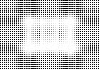 Abstract halftone dotted background. Monochrome pattern with dot and circles.  Vector modern futuristic texture for posters, sites, business cards, cover postcards, interior design, labels, stickers.
