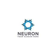 Abstract Neuron Logo. vector