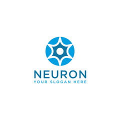 Abstract Neuron Logo. vector