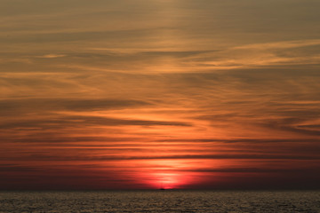 Fototapeta na wymiar Sunset on Kamenjak peninsula, Istria, Croatia