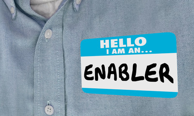 Enabler Name Tag Making Behavior Possible 3d Illustration