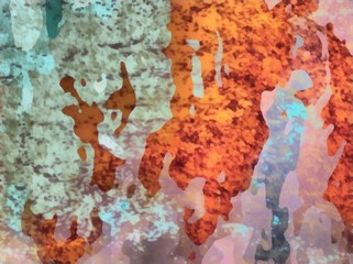 Fototapeta premium Abstraction painted in oil. Colorful texture background. Multicolored wallpaper graphic design. Pattern for creating artworks and prints.