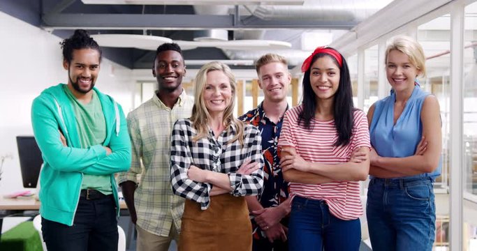 Potrait of creative team in a modern office