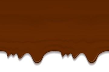 Flowing Glaze isolated on transparent Background. Seamless horizontal Borders Design for Banners, Web and Packaging. Sweet Ice Cream Texture Concept.