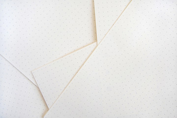 Clear pages of dot grid paper, texture