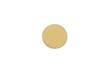 single round eye shadow on white back ground 