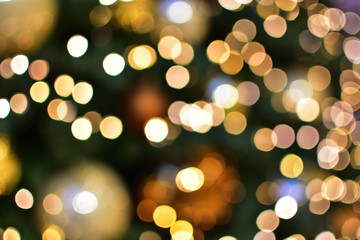 Christmas bokeh light abstract holiday background