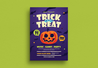 Trick or Treat Flyer Layout
