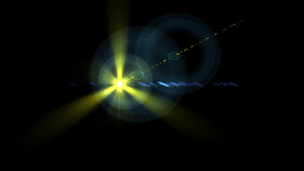 Bright Yellow Lens Flare
