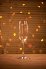 New years eve celebration background with champagne