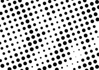 Abstract halftone dotted background. Monochrome grunge pattern with dot and circles.  Vector modern pop art texture for posters, sites, business cards, cover, postcards, labels, stickers layout.