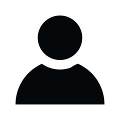 User Icon in trendy flat style isolated on grey background. User silhouette symbol for your web site design, logo, app, UI. Vector illustration, EPS10.