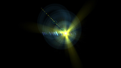 Bright Yellow Lens Flare