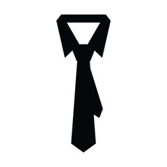 The tie icon. Necktie and neckcloth symbol. Flat Vector illustration