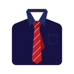 shirt tie icon icon concept with flat color in modern design style for web site and mobile app