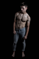 Fototapeta premium Low Key Studio Portrait