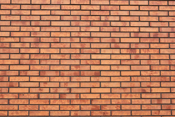 Red brick wall. Texture. Background.