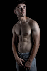 Fototapeta premium Low Key Studio Portrait