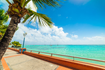 Sainte Anne shore in Guadeloupe