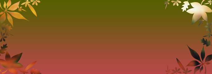Hintergrund von abstrakten Laubblättern. Herbst Konzept. Fokus. Banner