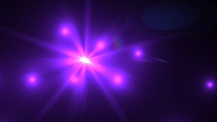 Bright Purple Lens Flare