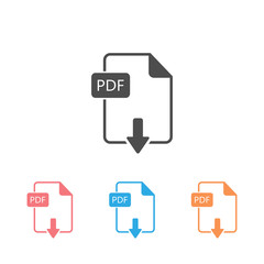 File PDF icon set. Vector