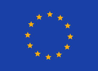 Flag of the European Union. Accurate dimensions, element proportions and colors. Vector