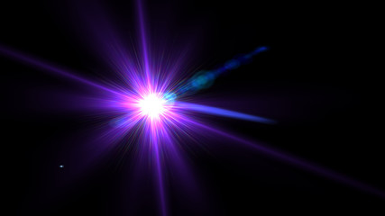 Bright Purple Lens Flare