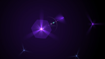 Bright Purple Lens Flare