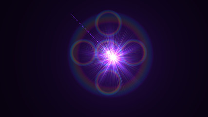 Bright Purple Lens Flare