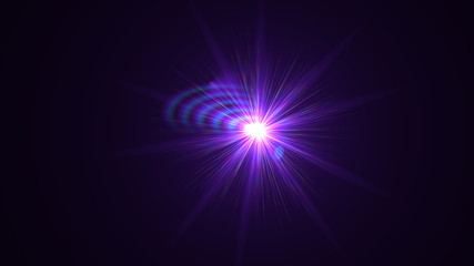 Bright Purple Lens Flare