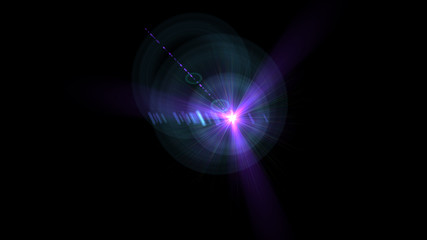 Bright Purple Lens Flare