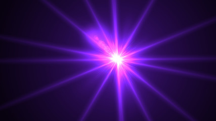 Bright Purple Lens Flare