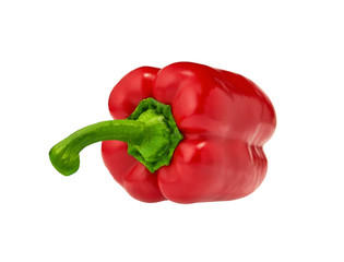 Red peppers isolated on white background.Clipping Path