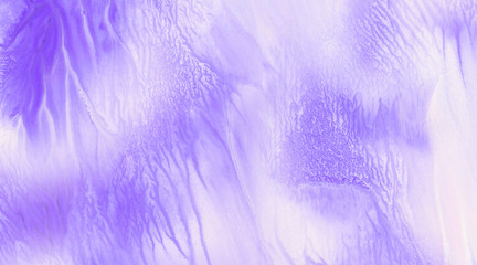 Smeared gentle ink effect violet gradient water color artistic brush painted stain background. Paper textured retro purple abstract watercolor illustration for aquarelle card design, vintage template