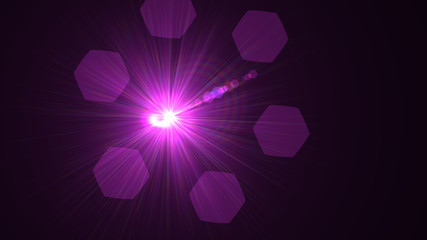 Bright Magenta Lens Flare