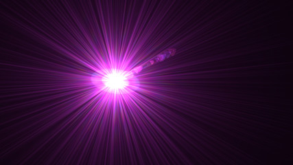 Bright Magenta Lens Flare