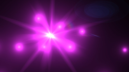 Bright Magenta Lens Flare