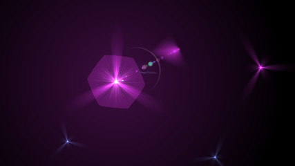 Bright Magenta Lens Flare