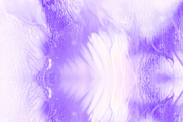 Smeared gentle ink effect violet gradient water color artistic brush painted stain background. Paper textured retro purple abstract watercolor illustration for aquarelle card design, vintage template