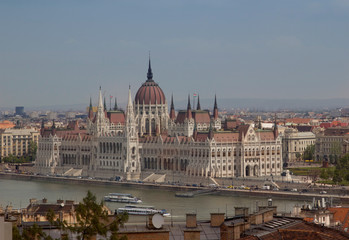 Fototapeta na wymiar The parliament building in Budapest. Hungary.
