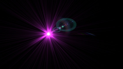 Bright Magenta Lens Flare