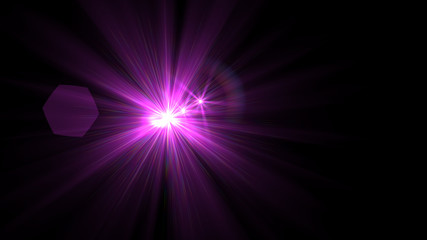 Bright Magenta Lens Flare