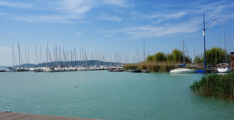 Beautiful landscape on Lake Balaton	