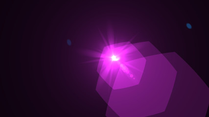 Bright Magenta Lens Flare