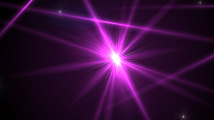 Bright Magenta Lens Flare
