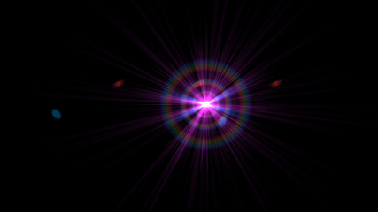 Bright Magenta Lens Flare