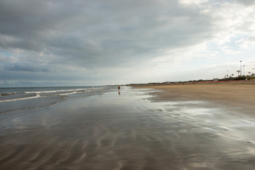 Lonely beach in the island