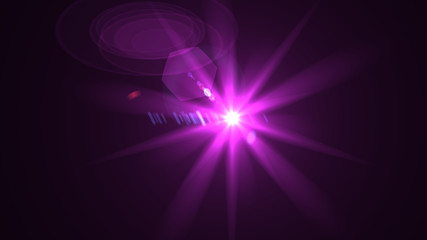 Bright Magenta Lens Flare