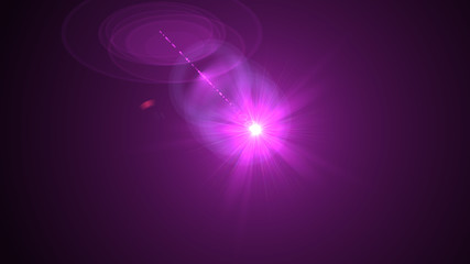 Bright Magenta Lens Flare
